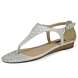 s.Oliver 28203, Damen Zehentrenner, Silber (Silver Snake 911), 41 EU (7.5 Damen UK)