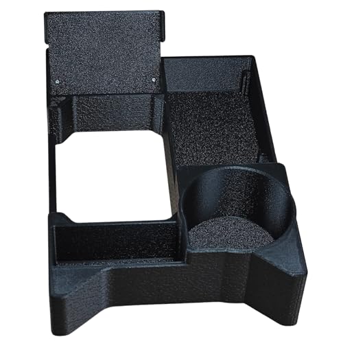 Image of Upgraded Center Console Storage for Jimny Manual, ABS Plastic, Removable Mobile Holder, Cup Holder, Card Holder (Pack of 1)
