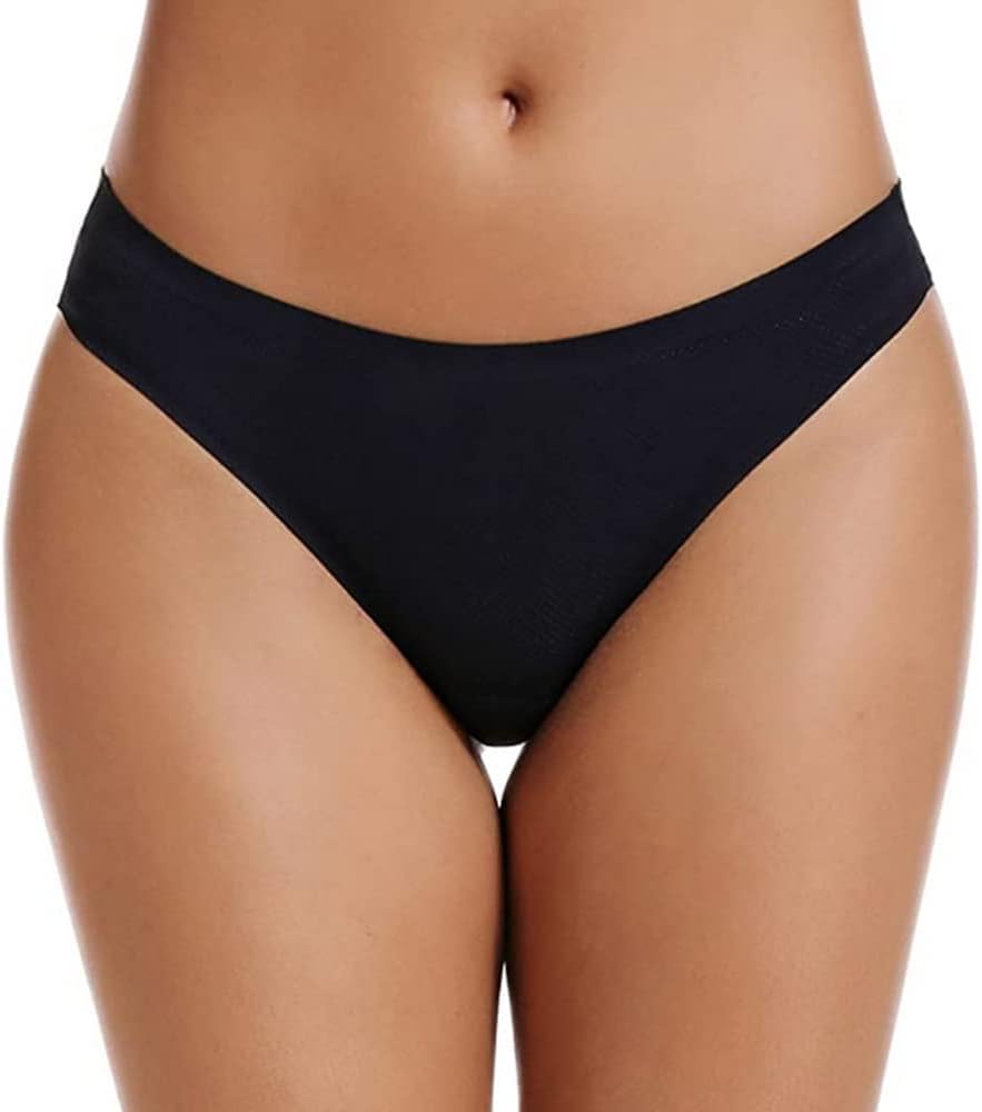 GKICG Thongs for Women Pack, No Show Underwear Sexy Seamless Thongs for Women,Breathable Cotton Thongs Soft and Comfortable : Clothing, Shoes & Jewelry