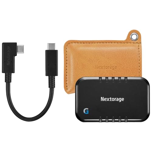 Nextorage ���{���[�J�[ SSD �O�t�� 4TB USB3.2 Gen2×2, L���^�P�[�u�� NX-P2SE G�V���[�Y ���|�[�`���� Type-C �ő�]�����x1,600MB/s �|�[�^�u���Q�[���@ Windows MacOS PS5 iPho