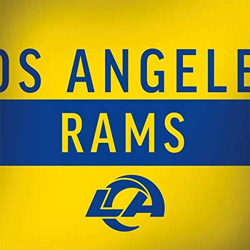 Skinit Decal Laptop Skin Compatible with Latitude 5420 - Officially Licensed NFL Los Angeles Rams White Performance Series Design