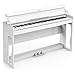 LAGRIMA LG-802 88-Key Beginner Digital Piano with Full-Size Weighted Keys | Muti-functional Piano with 3 Pedals and Bluetooth | Multi-tone Selection - White