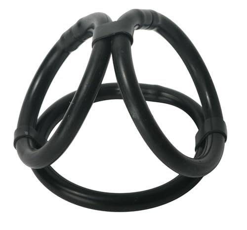 Trinity Vibes Easy Release Tri Cock and Ball Ring, Black (VF888)