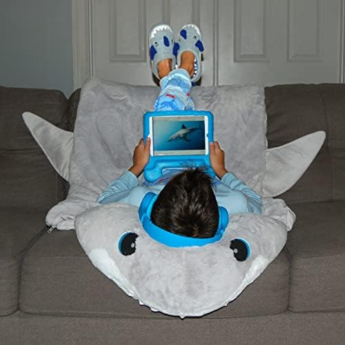 Dearfoams Easter Basket Stuffers Gifts for Kids Washable Animal Critter Slippers, Shark, 9-10 Toddler | Image 5