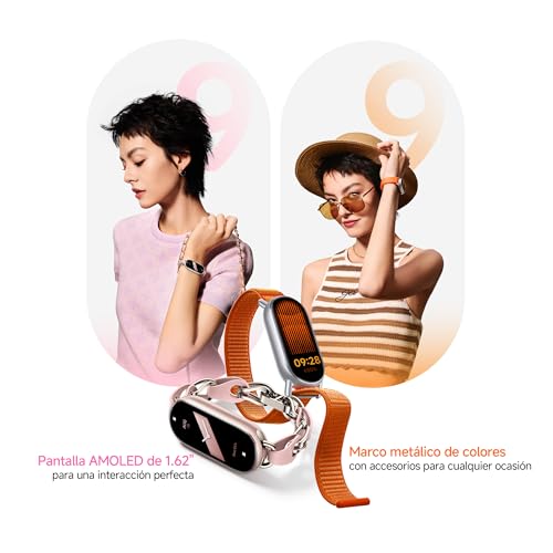 xiaomi smart band 9 global version 2024 16234 amoled display  233 mah battery  up to 21 days of battery life  over 150 workout modes  bt 54  50m water resistant - midnight black