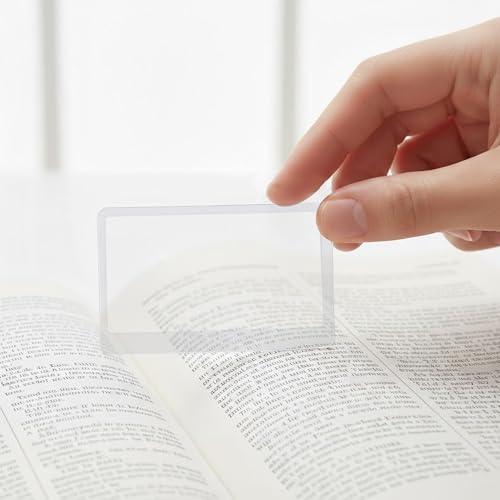 Image of oddpod 10 Pcs Credit Card Size Fresnel Lens & Flexible Plastic 3X Magnifying Sheet - Pack of 10