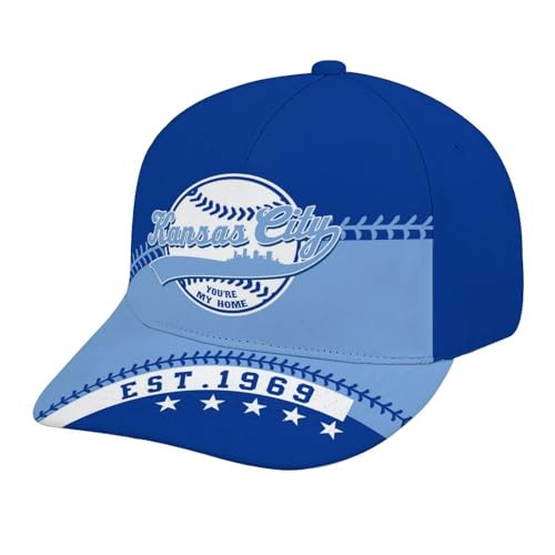 Baseball City Style Adjustable Hat Unisex Adult Game Day Team Color Snapback Cap Sports Fan Gift for Men Women One Sizes Fits All