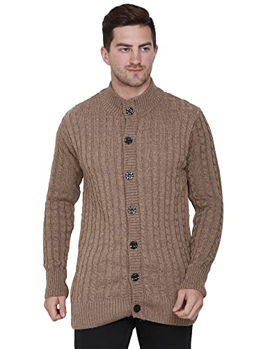 Image of Matelco Mens Woollen Buttoned Sweater Full Sleeves for Winters