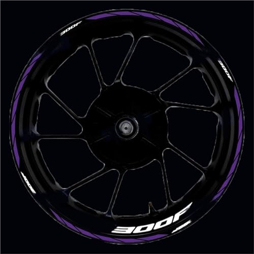 Autocollant de jante pour moto de 17 pouces pour rouler de nuit en sécurité