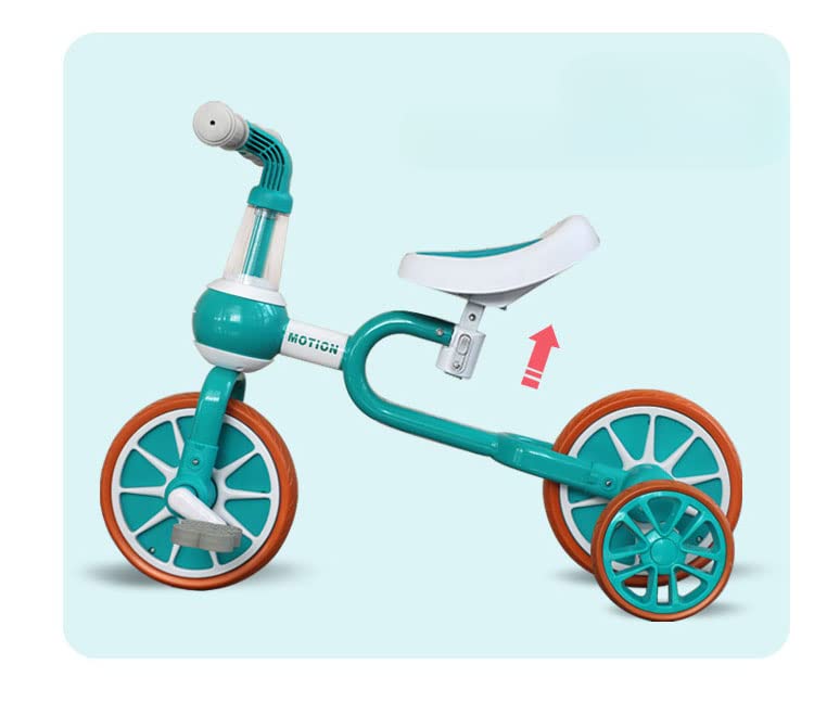 新品子供用自転車三輪車キッズバイク多機能グリーン