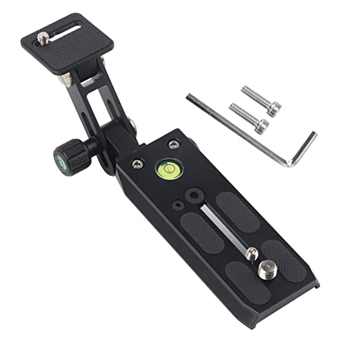 Telephoto Lens Support, Portable Telephoto Lens Bracket Metal Foldable Long Focus Lens Support Stand Zoom Lens Stand for Tripod Head Clamp (F120-50)