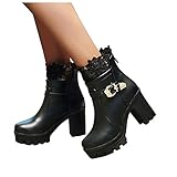 Damen Gummistiefel Wasserdicht, Regenstiefel Wasserdicht Langschaft mit Schnalle Flach Casual Wellington Boots Damen Retro Ankle Boots Kurzstiefel Elegant Hohl Schuhe Reißverschluss Kurze Stiefel Sommer Herbst Flache Schuhe mit Keilabsatz Atmungsaktive Freizeitschuhe für Sport Outdoor Mode Schlupfstiefel Rain Boots Outdoor Gartenschuhe Schwarz Gummistiefel Unisex Wellington Chelsea Gartenschuhe Wasserdicht