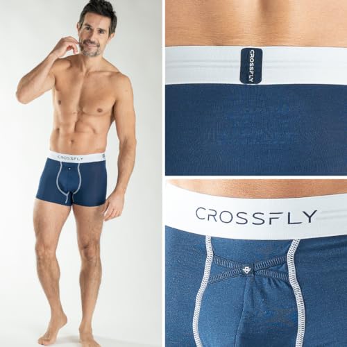 IKON X Men’s Underwear 3" Trunk Boxer Briefs, 24 Hour Comfort and Innovative Access, No Chafe, Breathable and Soft3