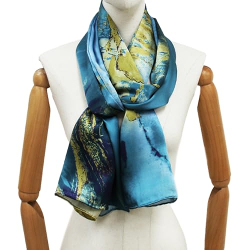 DANA XU 100% Mulberry Silk Satin Head Scarf For Women Lightweight Floral Summer Travel Shawls and Wraps For Evening Dresses2