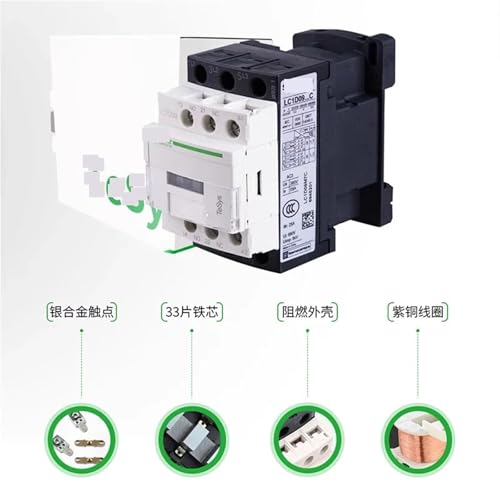 Contacteur AC tripolaire LC1D25A pour automatisme et commande de pompe - 4