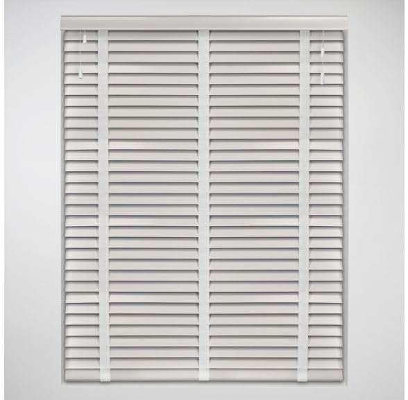 Made To Measure White Real Wood Venetian Blind Tapes 211-240cm x 120cm
