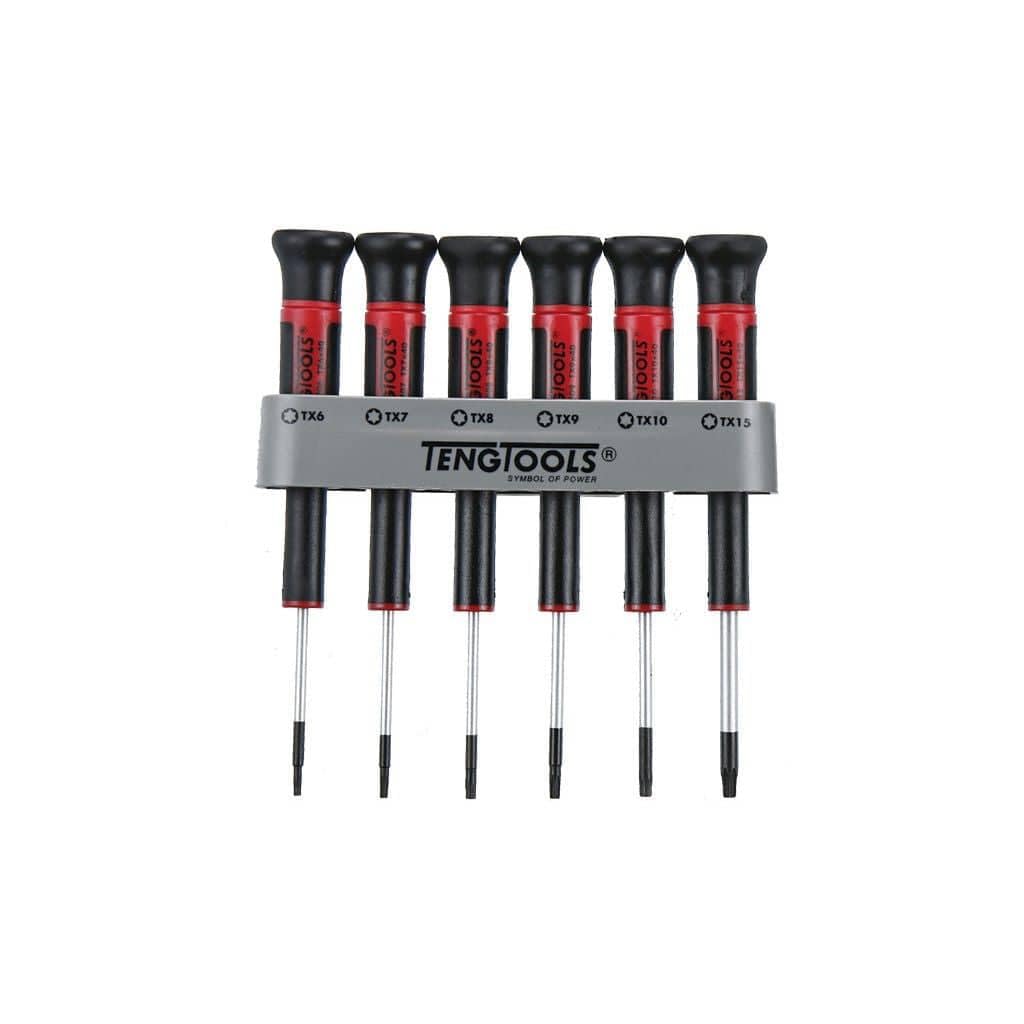 Teng Tools Tengtools Mdm706tx-Set Of 6 Mini Screwdriver For Torx Screws
