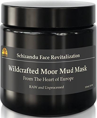 Schizandu Organics Mud Mask - Stimulating 100% Natural Facial Moor Mud Mask | 4 oz. Jar | Use Daily for Cleansing, Detoxification, Hydration, and Cellular Regeneration with Fulvic Acid