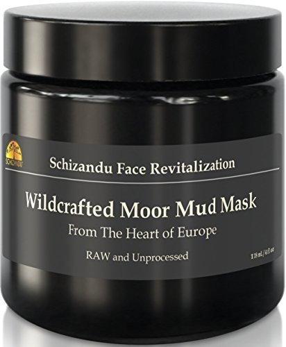 Schizandu Organics Mud Mask - Stimulating 100% Natural Facial Moor Mud Mask | 4 Oz. Jar | Use Daily For Cleansing, Detoxification, Hydration, And Cellular Regeneration With Fulvic Acid #TOP3