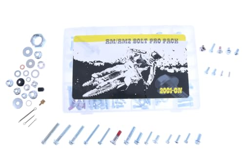 Kit visserie moto universel en acier pour carénage cross et enduro Suzuki