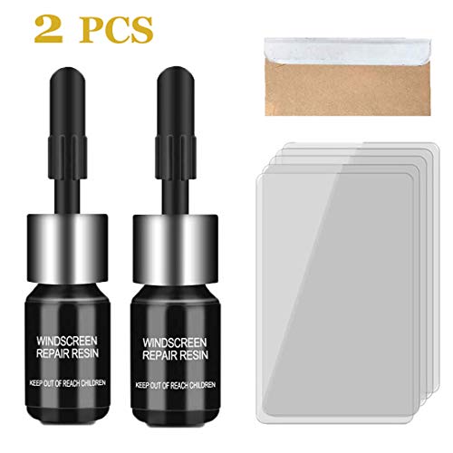 TOKONG 2 PCS Car Windshield Repair Resin, Car Windshield Repair Kit, Automotive Glass Nano Repair, Glass Corrector Set, Crack Glass Repairing for Car