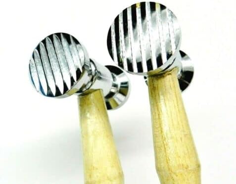 Texturing Hammers for Metal Surface Design Hammering Texture Patterns Set of 2 By JTS
