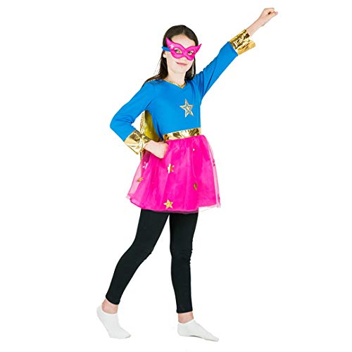 Bodysocks® Disfraz de Superhéroe Niña (3-5 años)