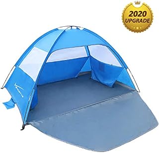 Venustas Beach Tent Beach Umbrella Outdoor Sun Shelter Canopy Cabana UPF 50+ Sun