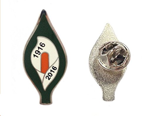 Large 60mm Easter Lily Enamel Pin – Irish Republican Rebel 1916 Rising