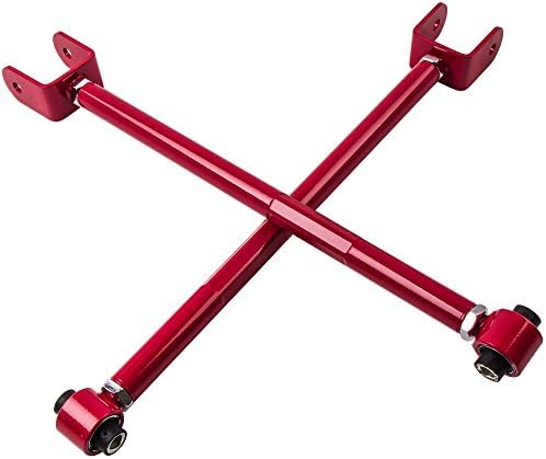 maXpeedingrods 2pcs Rear Lower Camber Control Arms for BMW E36(1992-1998), E46(1999-2005), X3(E83 2003-2010), Z4(E85 E86 2003-2009), Z4(E89 2009-2016) - Red