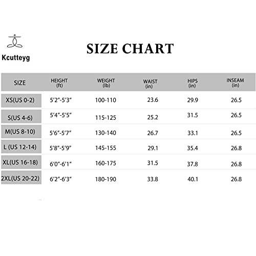 Kcutteyg Yoga Pants For Women With Pockets High Waisted Leggings Workout Sports Running Athletic Pants (Hot Pink, Large) #TOP6