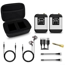 Versatile Frequency Range: This wireless in-ear monitoring system operates within a frequency range, allowing for clear audio transmission for ACROSS various environments, from studio settings to live performances. 20 Adjustable Channels: With 20 cha...