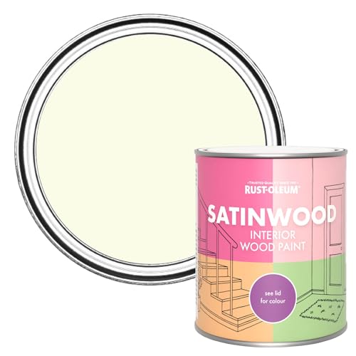 Rust-Oleum Beige Satinwood Interior Wood Paint - Shortbread 750ml