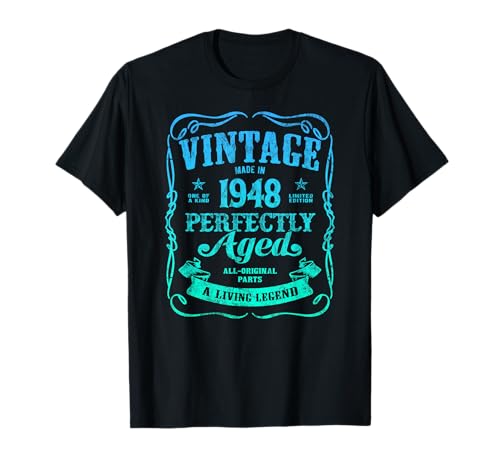 77th Birthday Classic Born In 1948 Original Vintage T-Shirt