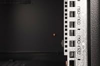 DIGITUS Netzwerk-Schrank 19 zoll 7 HE - Wandmontage - 600 mm Tiefe - Traglast 100 kg - Unique Serie - Glastür - Schwarz – Ansicht 8