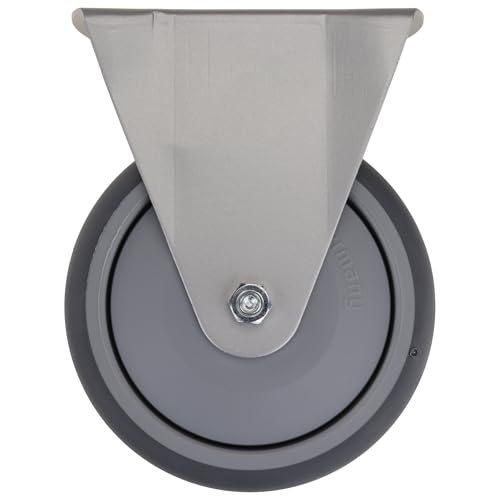 Roulette fixe D125 type I/B en métal et plastique injecté pour l'industrie