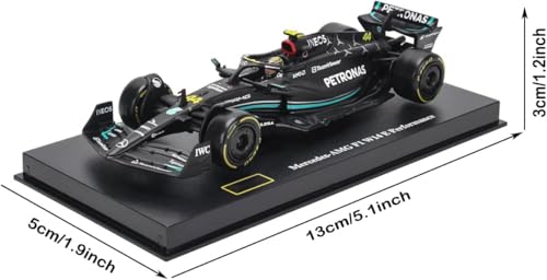 HTLNUZD Bburago 2023 1:43 F1Mercedes AMGW14#44 for Lewis Hamilton Formula One W14#44 1/43 Alloy Racing Die Cast Car Static Adult Collection Model Gift - Thumbnail 5