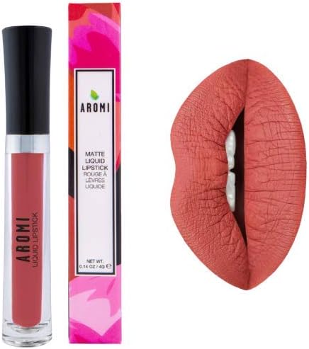 Aromi Terra Cotta Matte Liquid Lipstick | Burnt Orange Lip Color, Earthy, Nutmeg, Vegan, Cruelty-Free, Long Lasting, Waterproof, Handmade (Terra Cotta)