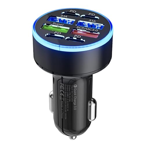 �������[�d USB C �ԗp �X�}�z �[�d�� �A�_�v�^�[ - �}���`�|�[�g �V�K�[�\�P�b�g USB ���d | 8�|�[�g �}�� �|�[�^�u�� �J�[ �A�_�v�^ | �ő�100W�o�� PD/C�^�C�v �ߓd���ی�