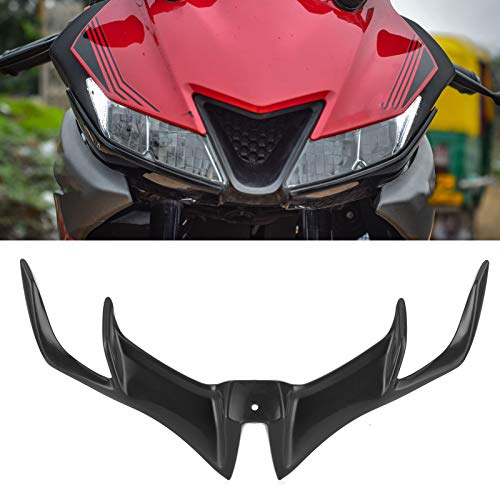 Frontverkleidungs-Winglet, langlebiges ABS-Material, aerodynamisches Winglet für Yamaha R15 V3 2017-2020 für Zuhause(Schwarz)