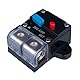 250 AMP Sicherungsautomat 250A Selbstwiederherstellung Inline Sicherungshalter Rücksetzbar DC 12V-48V Volt Spannung Leistungsschalter Audio Wasserdicht Manueller Reset für Auto KFZ Marine RV Boot LKW