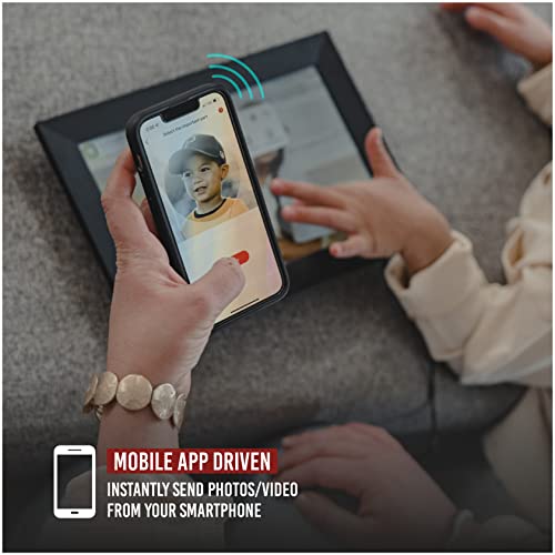 VIVITAR 10 Inch WiFi Digital Picture Frame - Slim Design with LCD Touch Screen - Easy Setup for Photos or Video Sharing with The New Photo Alert - Memory Card Slot and 16GB Internal Memory by Vivitar - Image 3