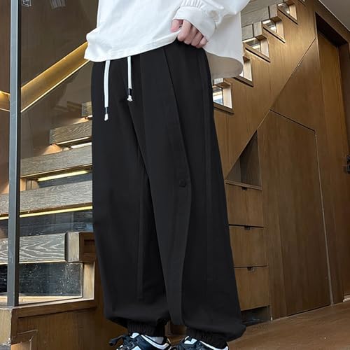 Baggy Joggers Sweatpants Lightweight Drawstring Elastic Waist Harem Cargo Pants Casual Loose Outdoor Hiking Trousers2