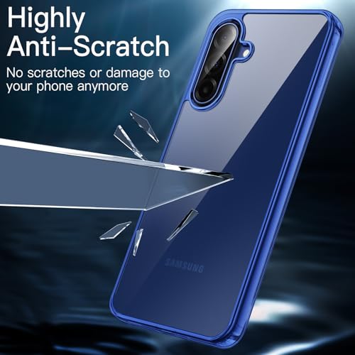 Image of JETech Cover Case for Samsung Galaxy A17 5G 6.7-Inch, Non-Yellowing Shockproof Bumper Protective Phone Cover, Anti-Scratch Hard PC Back (Blue)