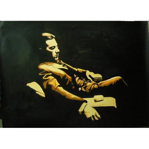 Godfather Michael Corleone Pop art style Oil Painting 40x28 Hand Painted piece of art Cover