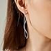 Silver Dangle Earrings for Women Trendy Dainty Long Dangle Silver Prom Earrings for Prom Party