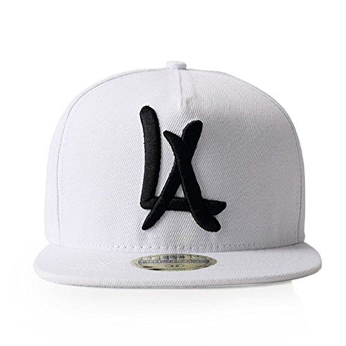 LEEYA N10 Classic Punk Hip-Hop Baseball Cap,Flat-Brimmed Hat,100% Cotton Adjustable Snapback Hat for Men Or Women