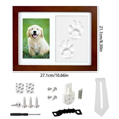 Jicyor Pfotenabdruck Set Hund, Gedenkrahmen Pfotenabdruck Set Hund und Katze Pfotenabdruck Set Katze Besitzer