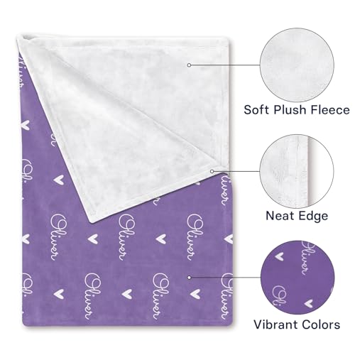 Image of PUREFLY Ships Next Day-Personalized Blanket for Kids- Custom Blanket with Name for Teen Girls and Boys, Birthday Gifts for Women and Men, Customized Flannel Throw, Christmas Blankets Gifts for Baby