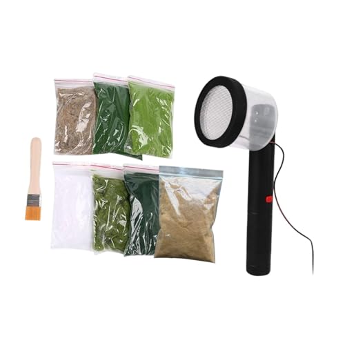 Kit de flocage de gazon statique AMSLSIU pour l'herbe des maquettes architecturales - 4